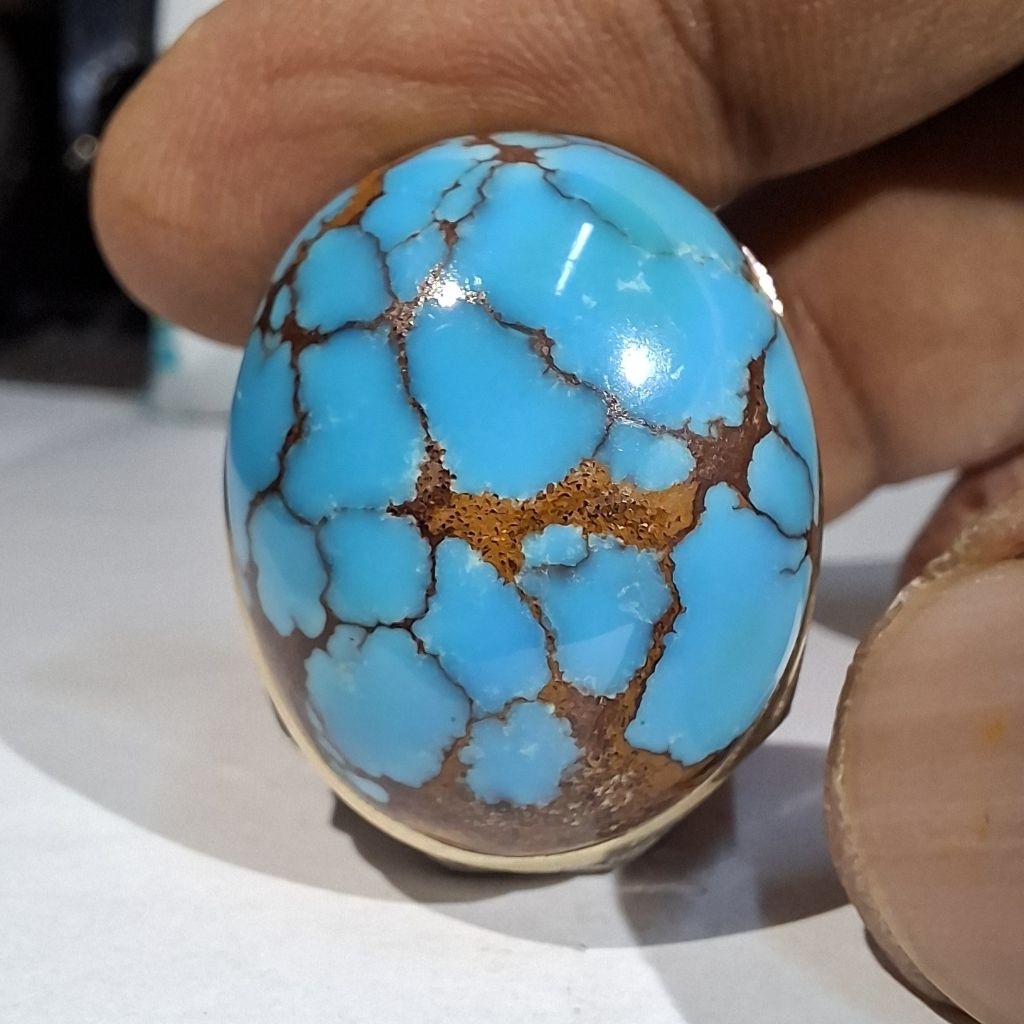PIRUS MESIR BIRU MUDA GRADASI EST DIM 26x21x15 RING 9