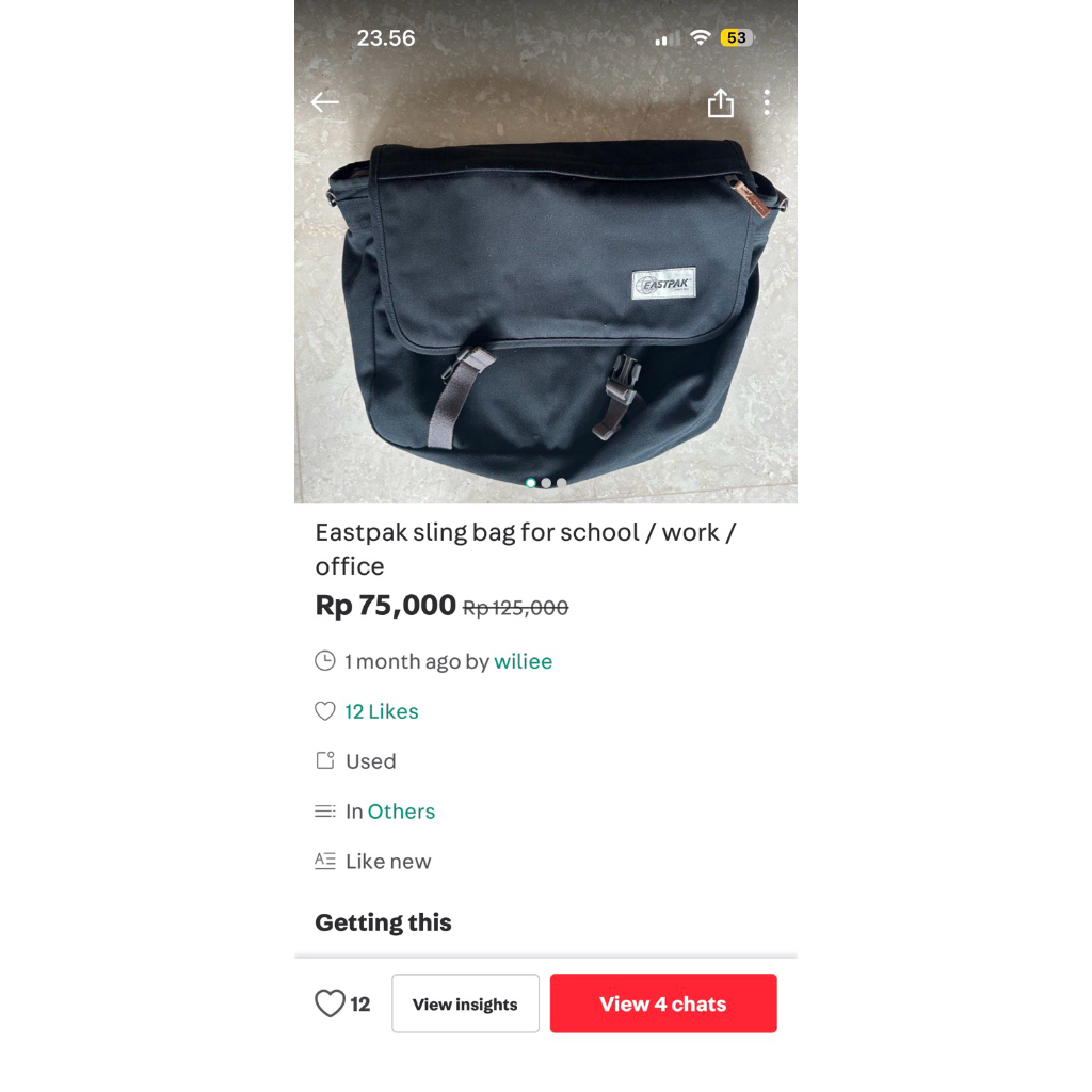 eastpak sling bag original