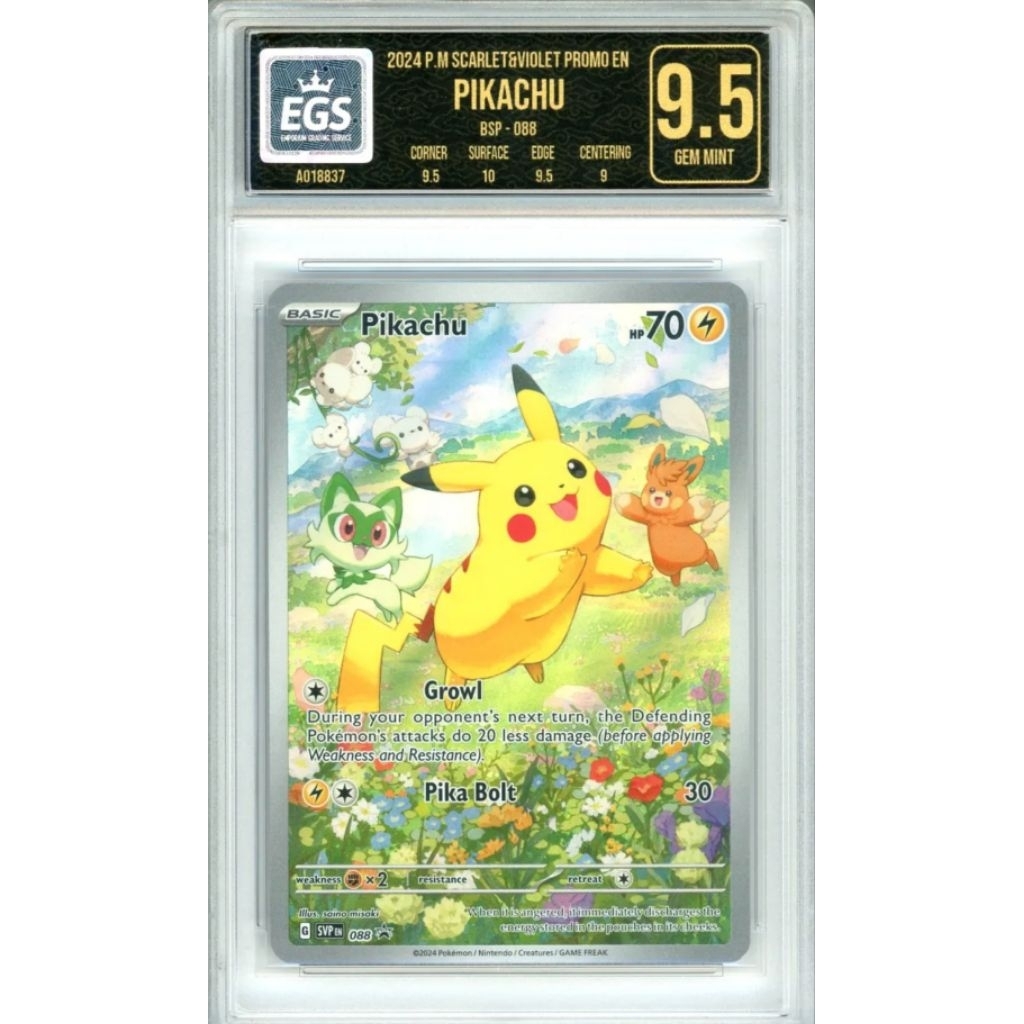 Pikachu 088 Pokemon Promo EGS 9.5