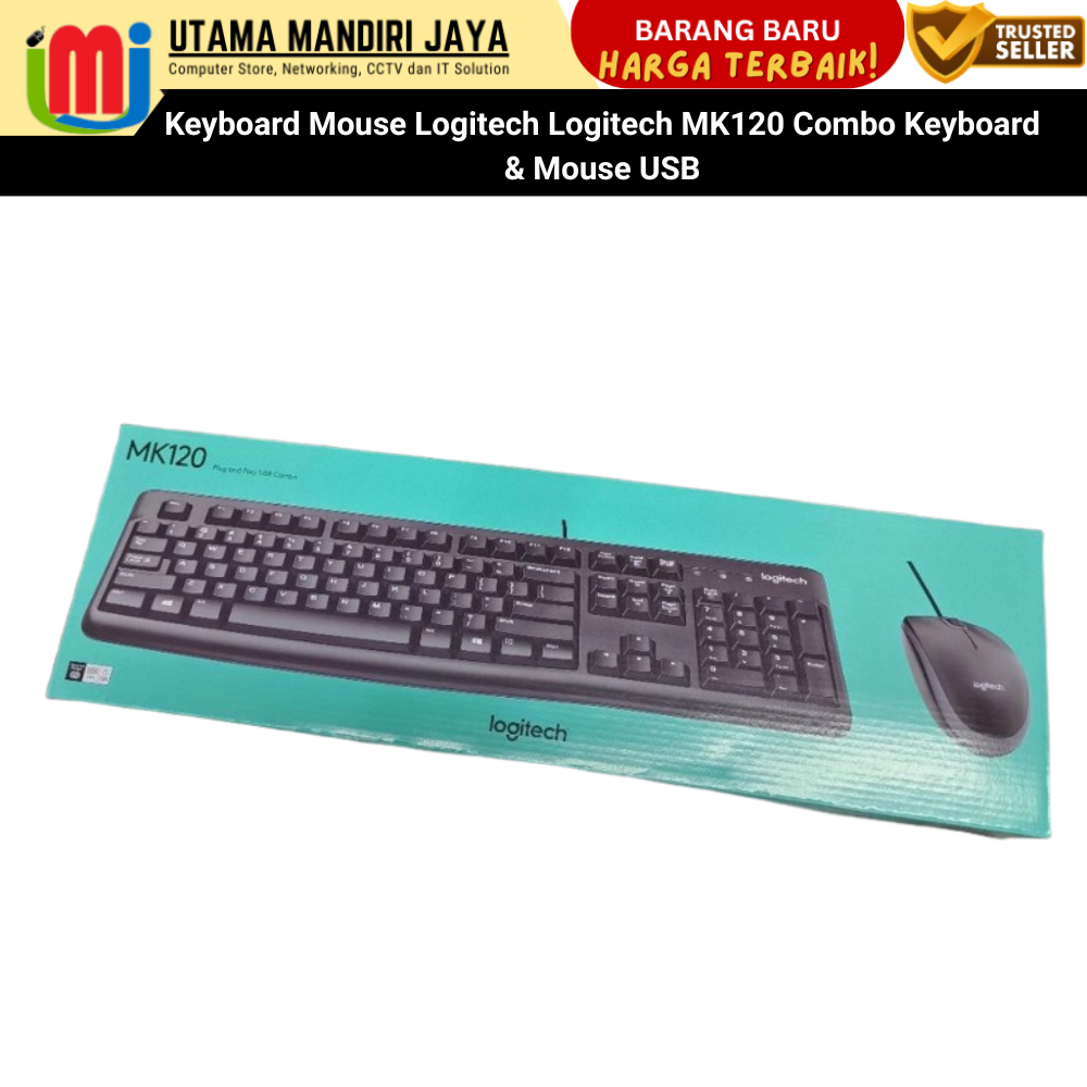 Keyboard Mouse Logitech Logitech MK120 Combo Keyboard & Mouse USB