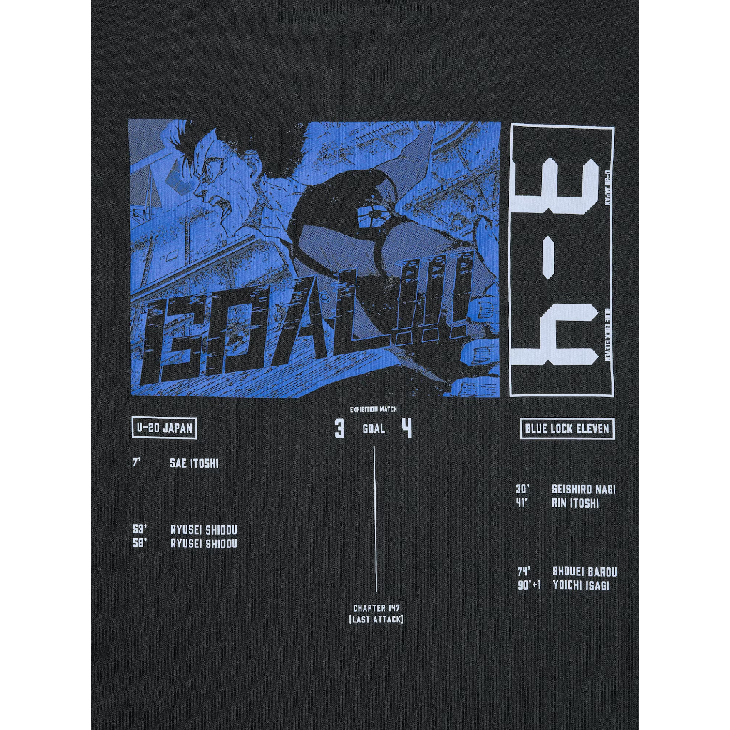 Uniqlo BLUE LOCK UT (T-Shirt) Kaos Pria Casual