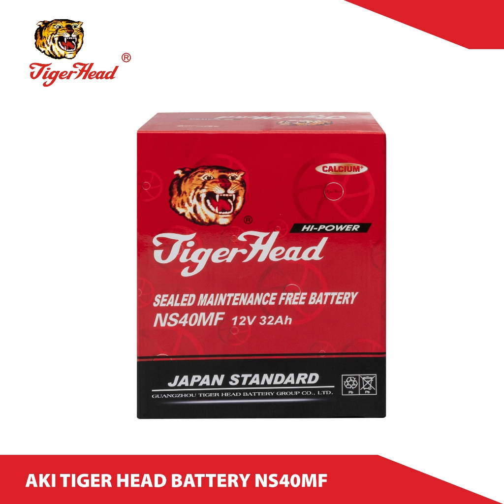 TIGER HEAD BATTERY/AKI MOBIL NS40MF