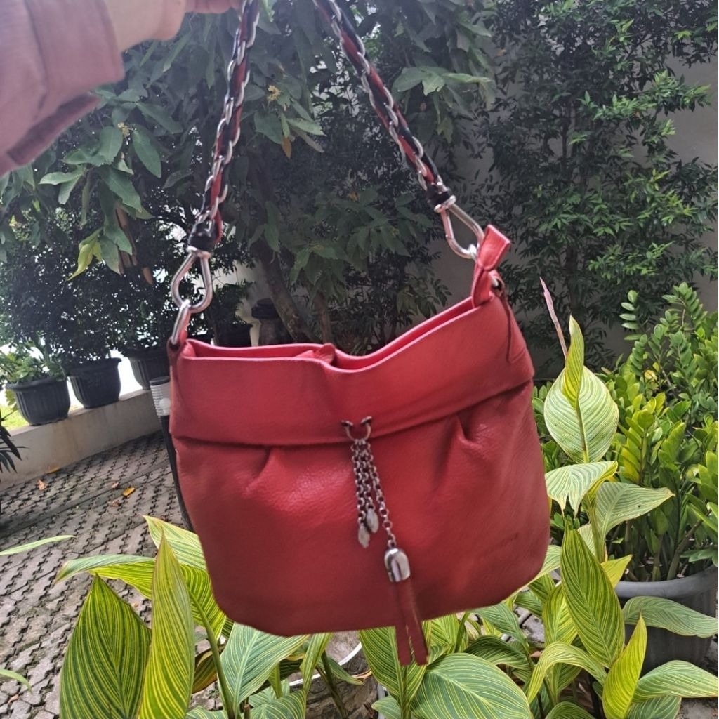 preloved tas hobo mexican / preloved tas hobo merah maroon