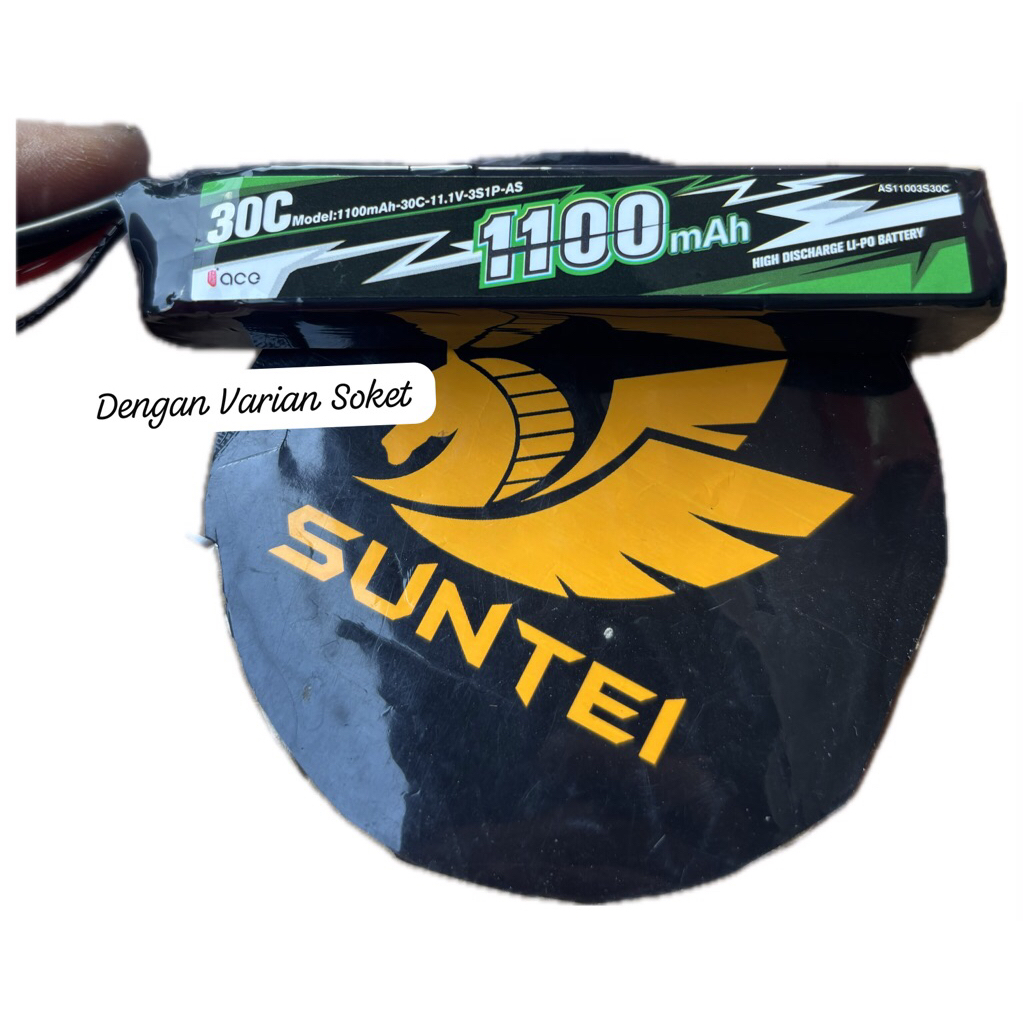Lipo Sugus Gens ace 1100mAh 3s 11.1v 30C Lipo