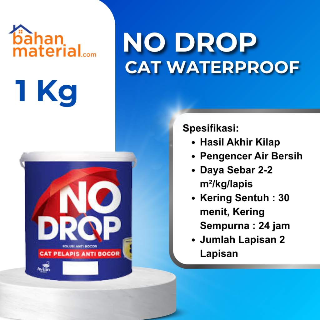 No Drop Cat Waterproofing 1 kg | Cat waterproofing cat anti bocor