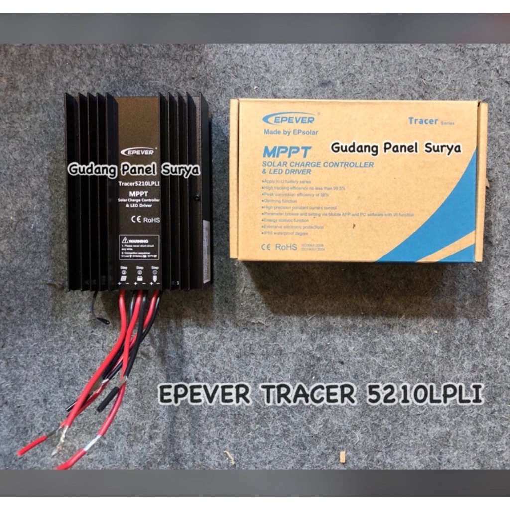 Solar Charge Controller SCC MPPT 20A EPEVER TRACER5210LPLI SCC TRACER 5210 LPLI