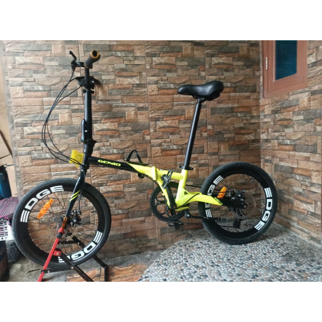 sepeda lipat Genio 20inc siap pakai