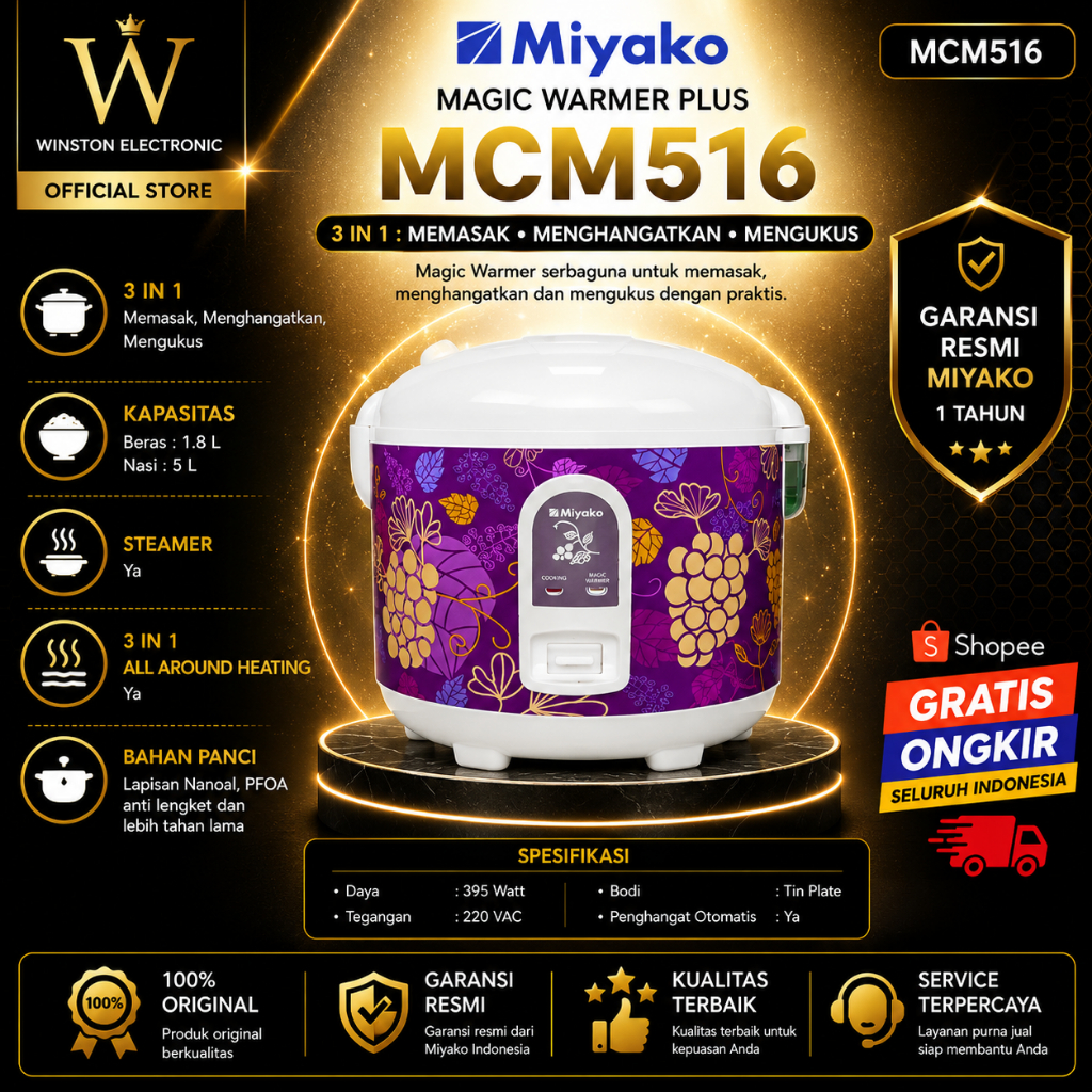 Miyako MCM-516 Rice Cooker