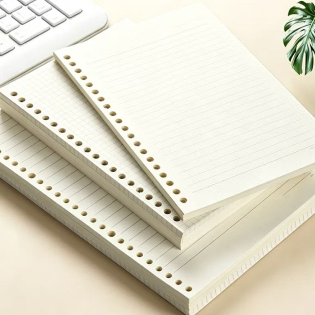 Kertas Loose Leaf A5 & B5 - Ringan, Mudah Digunakan, Pilihan Motif
