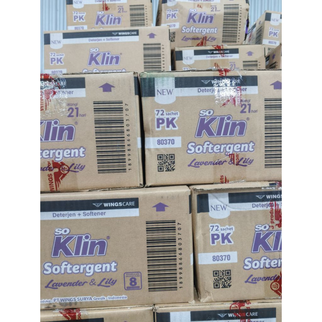(1 Dus Soklin bubuk ungu) SOKLIN SOFTERGENT UNGU 1 DUS