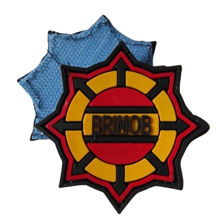 PATCH RUBBER LOGO BRIMOB/TEMPELAN EMBLEM KARET