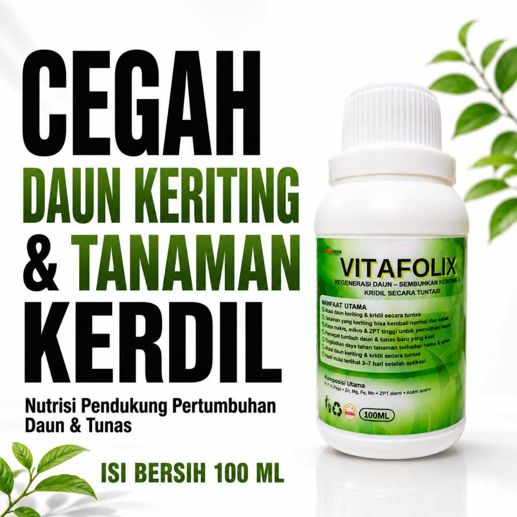 Obat Daun Keriting dan Kerdil 100 ml Perangsang Tunas Baru Tanaman