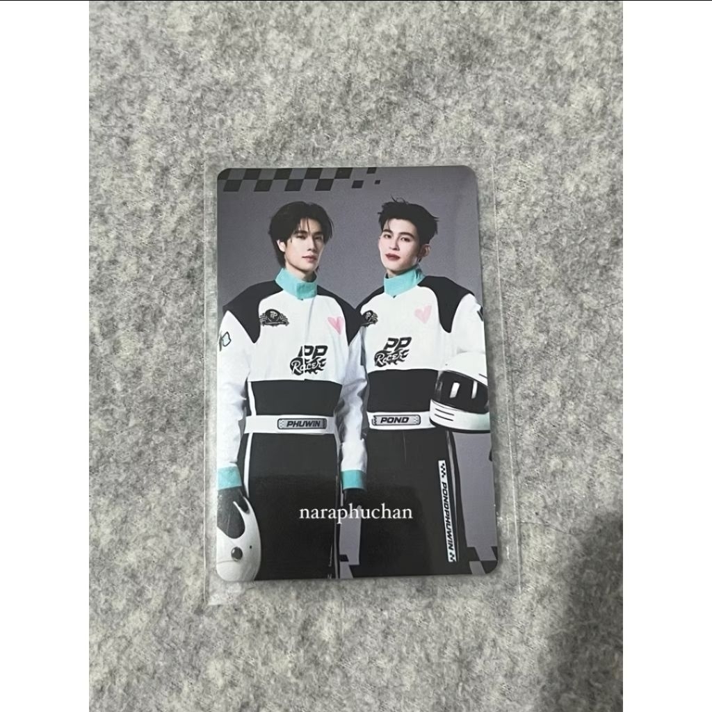 OFFICIAL PHOTOCARD PONDPHUWIN RACER BAG TAG LOVE OUT LOUD FANFEST HEART RACE GMMTV 2026 - LOL 2026