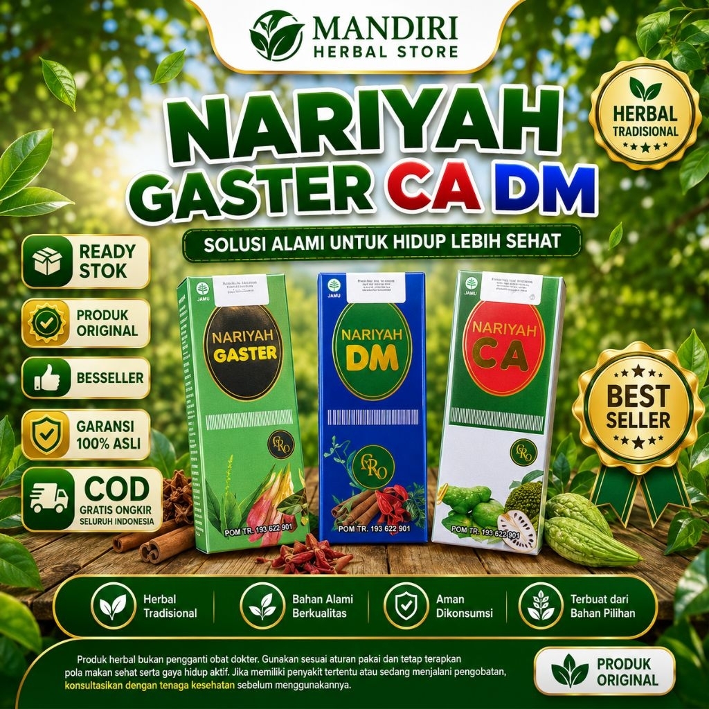 Nariyah DM Nariyah Herbal Gaster Dan Ca