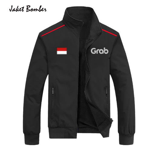 Promo Jaket Windbreaker Ojol Grab Grab Jacket Ojek Online anti air windproof / Jaket Parasut kupluk 