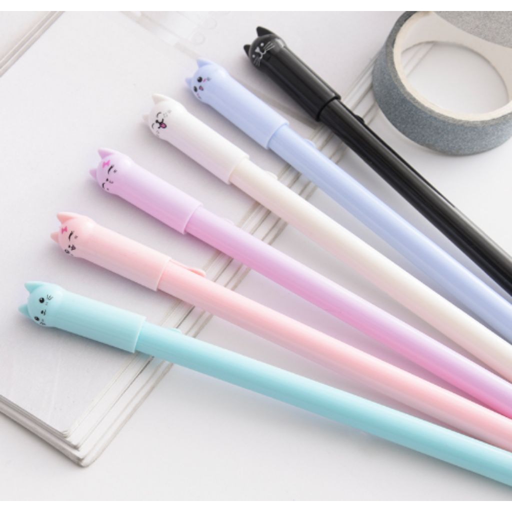 Pulpen Karakter Motif Kucing / Bolpen Lucu Murah