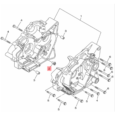 nozzle 3 lubang semprotan pompa oli Byson 45P-E5155-00 asli original Yamaha YGP