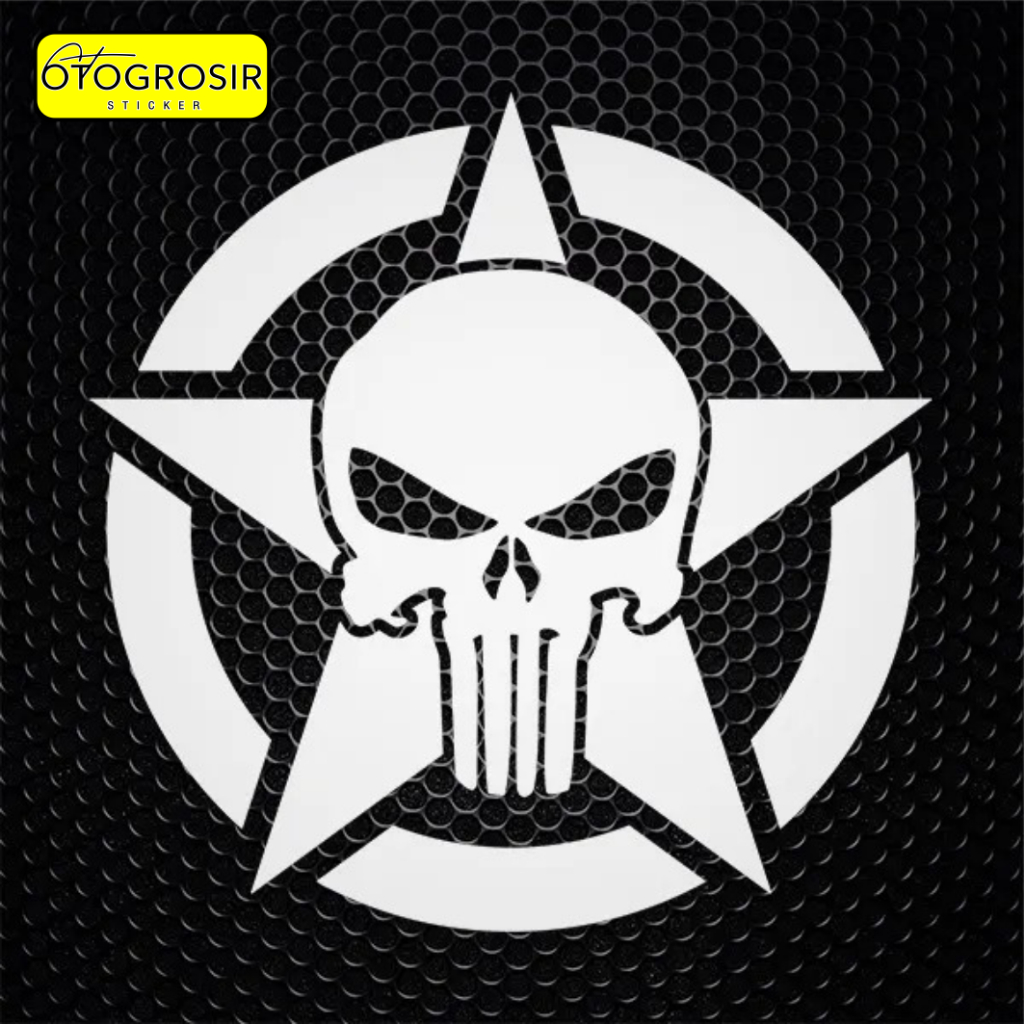 Sticker Star Us Army Tengkorak