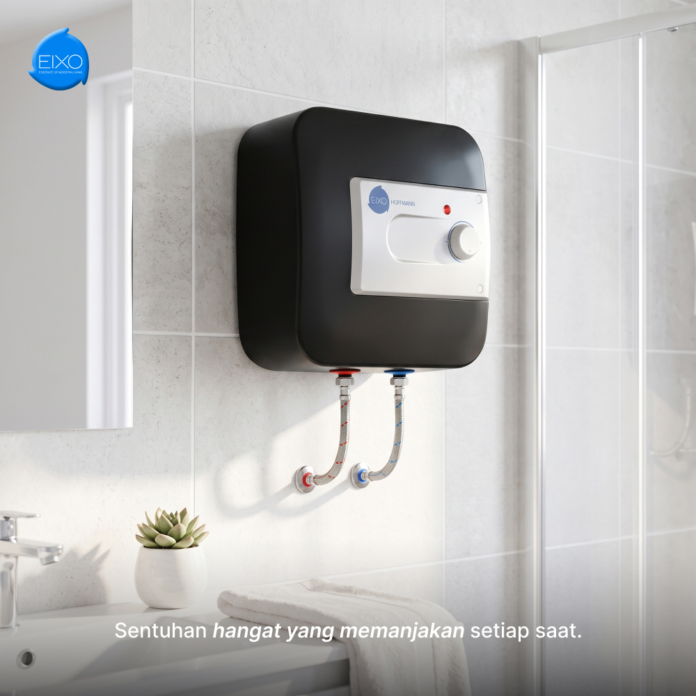 Big Water Heater Pemanas Air Kamar Mandi Listrik Hitam EIXO Hoffmann 10/15/30 Liter
