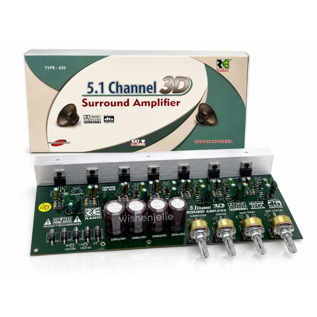 Power Amplifier 5.1 Channel TDA2030 RE Ranic PCB Kit Audio Surround Home Theater