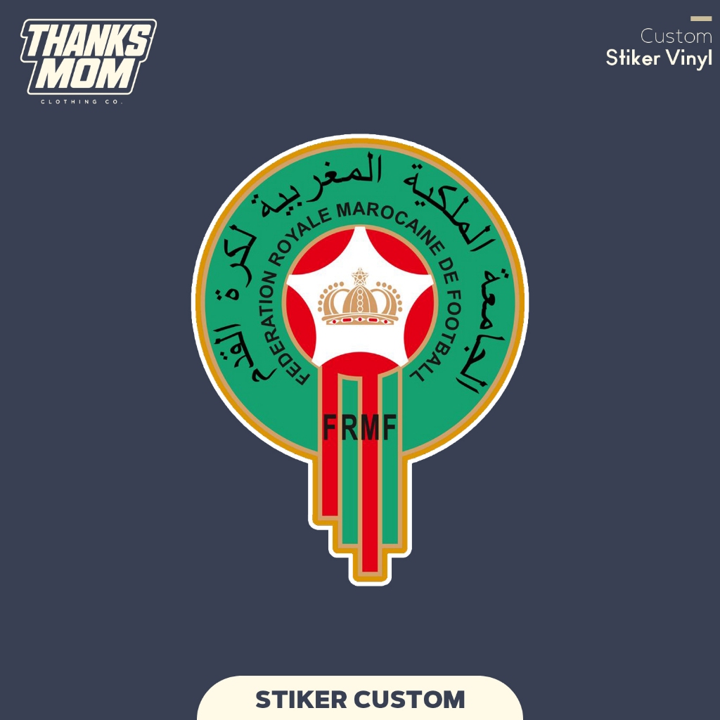 STIKER TIMNAS MAROKO LOGO STICKER VINYL CUSTOM THANKSMOM