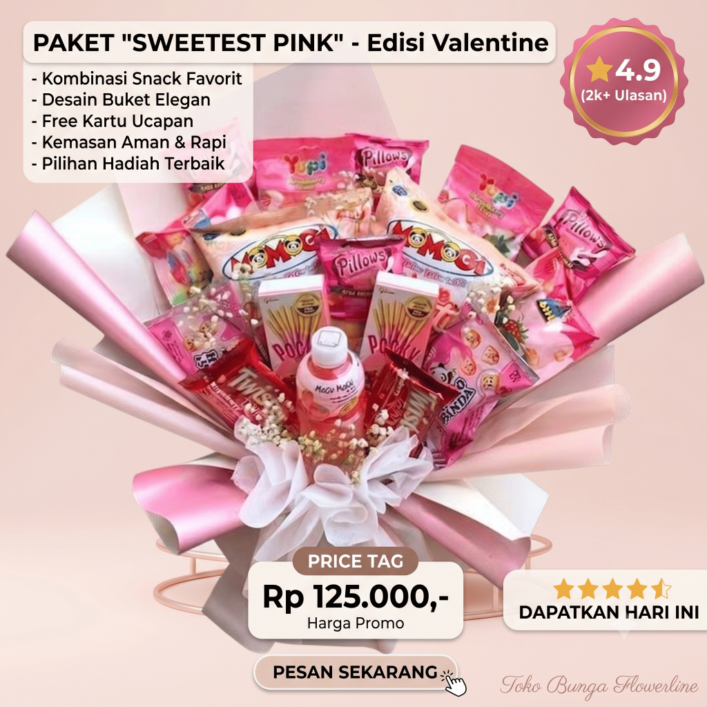 Buket Snack Makanan Ringan [free packing] bouquet bucket medium murah hari guru/wisuda/birthday/grad