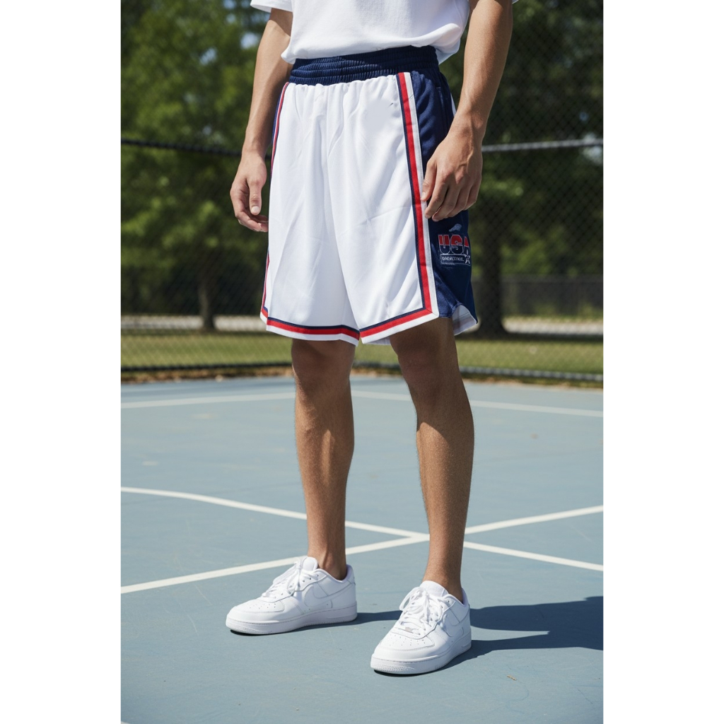 CELANA OLAHRAGA BASKET IMPORT USA 1992 PUTIH