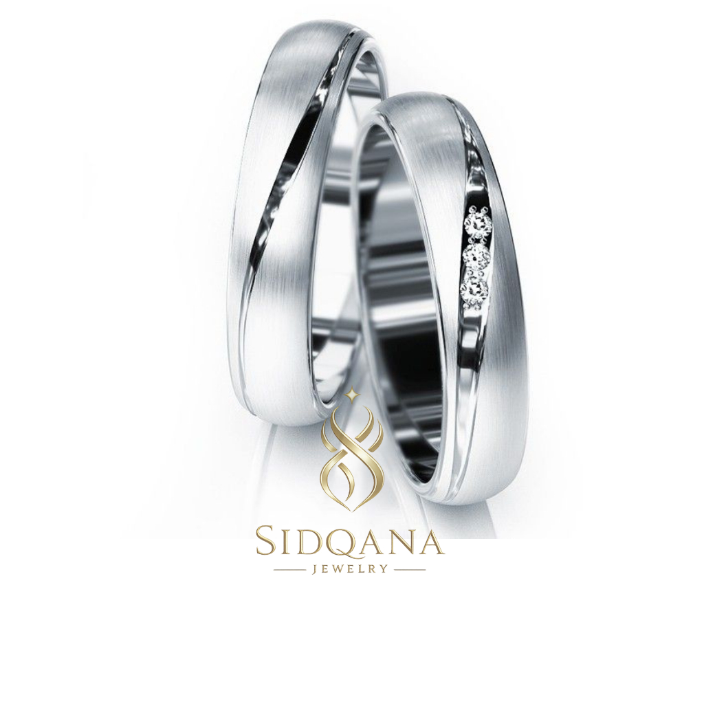 Sidqana Jewelry - Cincin Couple Silver Perak Murni - Couple Ring