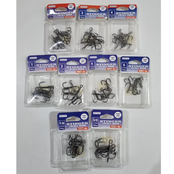 TREBLE HOOK KENZI STRINGER 1213-2x, 9987-4x | TREBLE HOOK