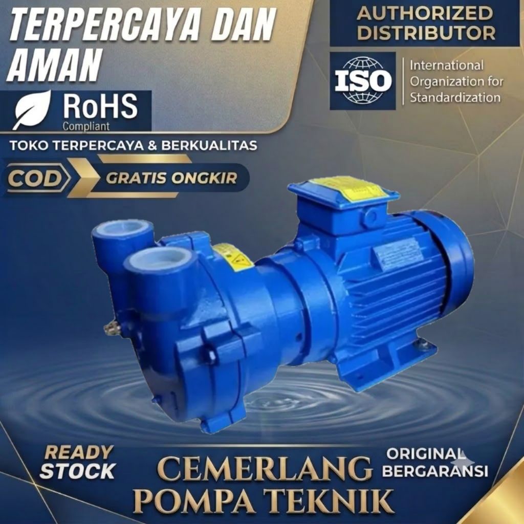 Pompa Liquid Ring Vacuum Pump Kenflo CDF 2402 7.5Kw 10HP 380V Liquid Vacum Pump