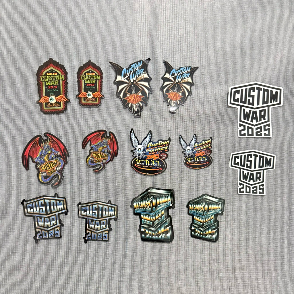 STIKER - CUSTOM WAR 2019 2023 2025 - BALI