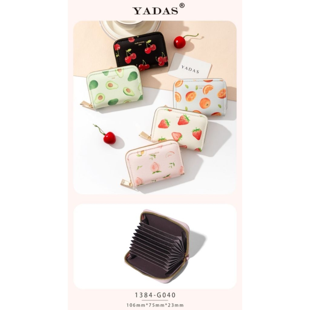 Dompet Kartu Kipas YADAS Motif Buah