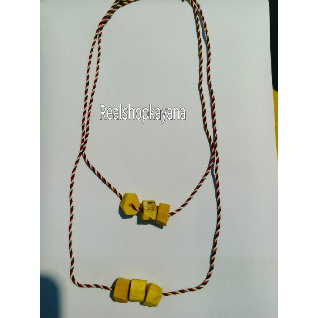 kalung tridatu delingo bangle 3 butir kalung delingo bangle tradisi bayi bumil