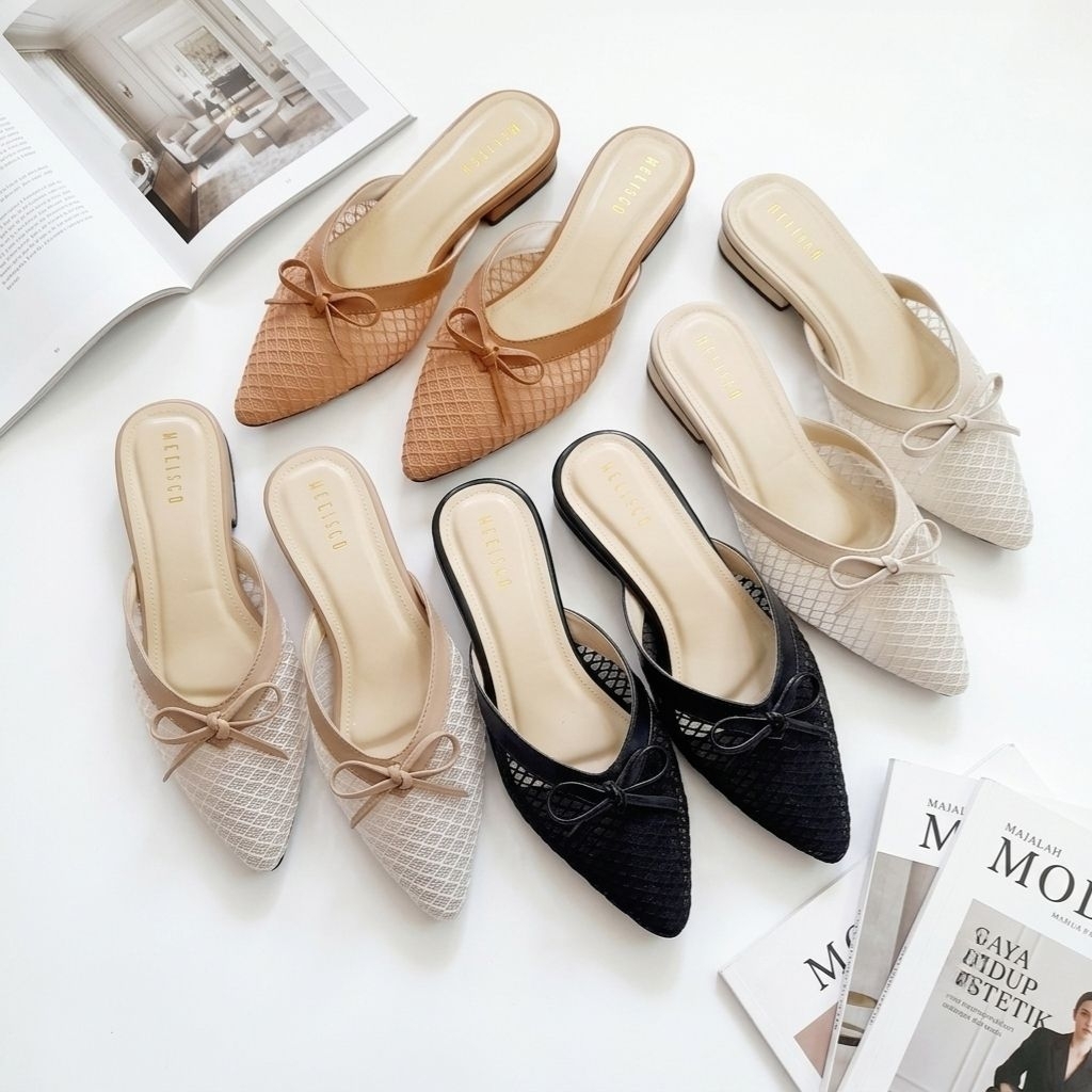 HEELSGO-Sandal Sepatu Heels Brukat Pesta Wanita Santika Terbaru Hak Tahu 3 Cm