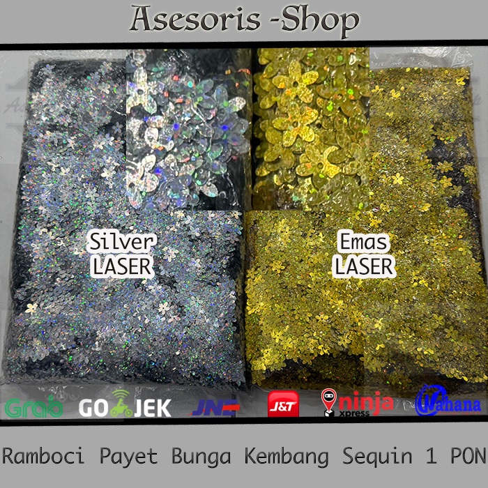 Payet Ramboci Bunga Sequin | Ramboci Payet Kembang Sequin 1 PON