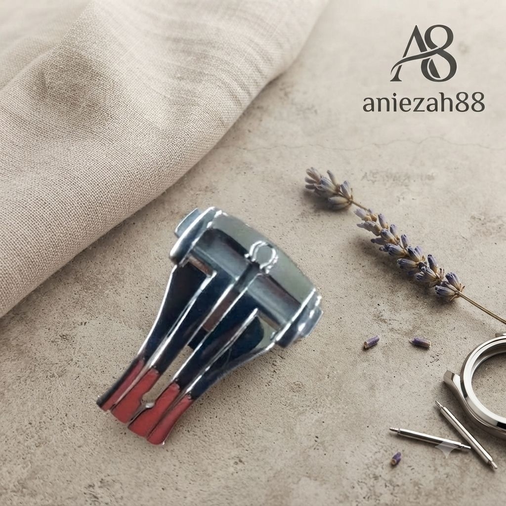 Clasp Buckle Omega Pengait Tali Jam Omega Model Butterfly