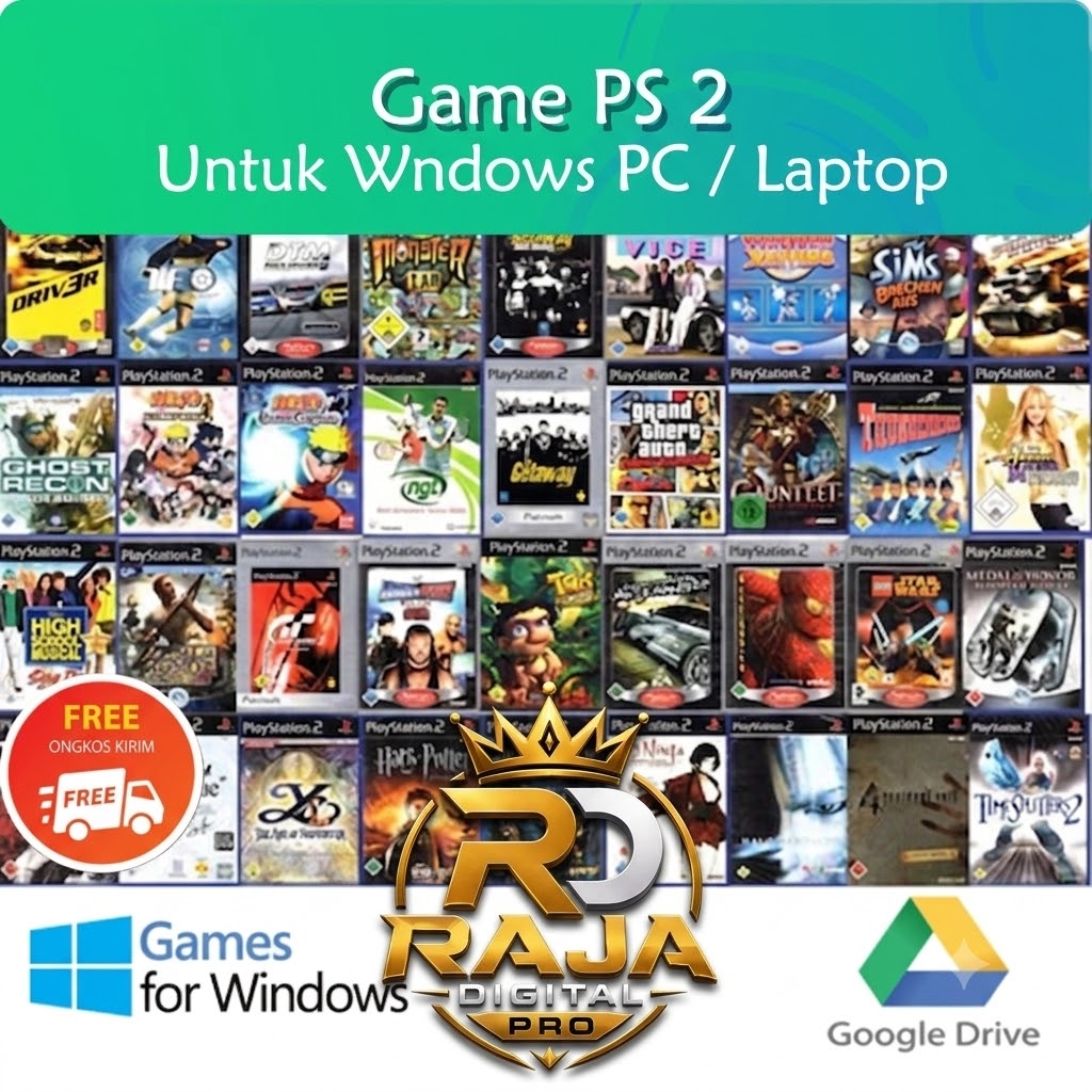 GAME PS 2 + PCSX 2 EMULATOR UNTUK WINDOWS PC LAPTOP