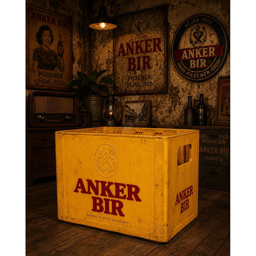 Krat Minuman Bekas Anker Bir Original