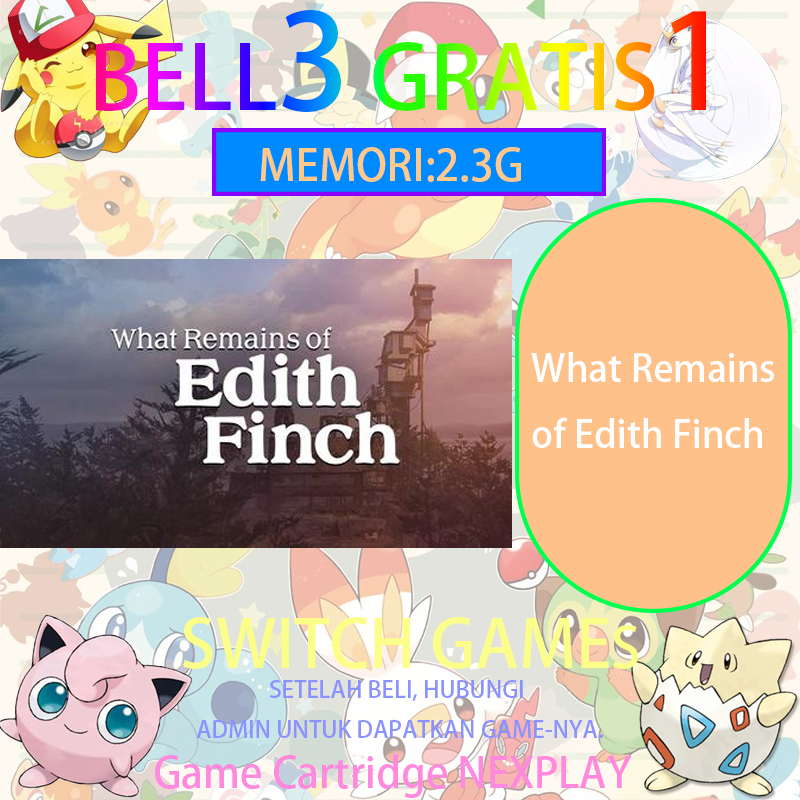 What Remains of Edith Finch Nintendo Switch Beli 3 Gratis 1 Kaset virtual