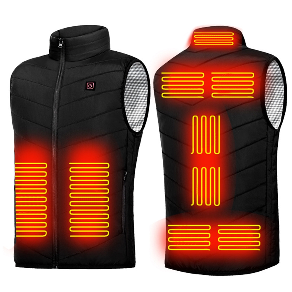 NEW 9Areas Heated Vest Men Women Electric Heating Vest Usb Heated Jacket Heated Vest Bodywarmer Heat
