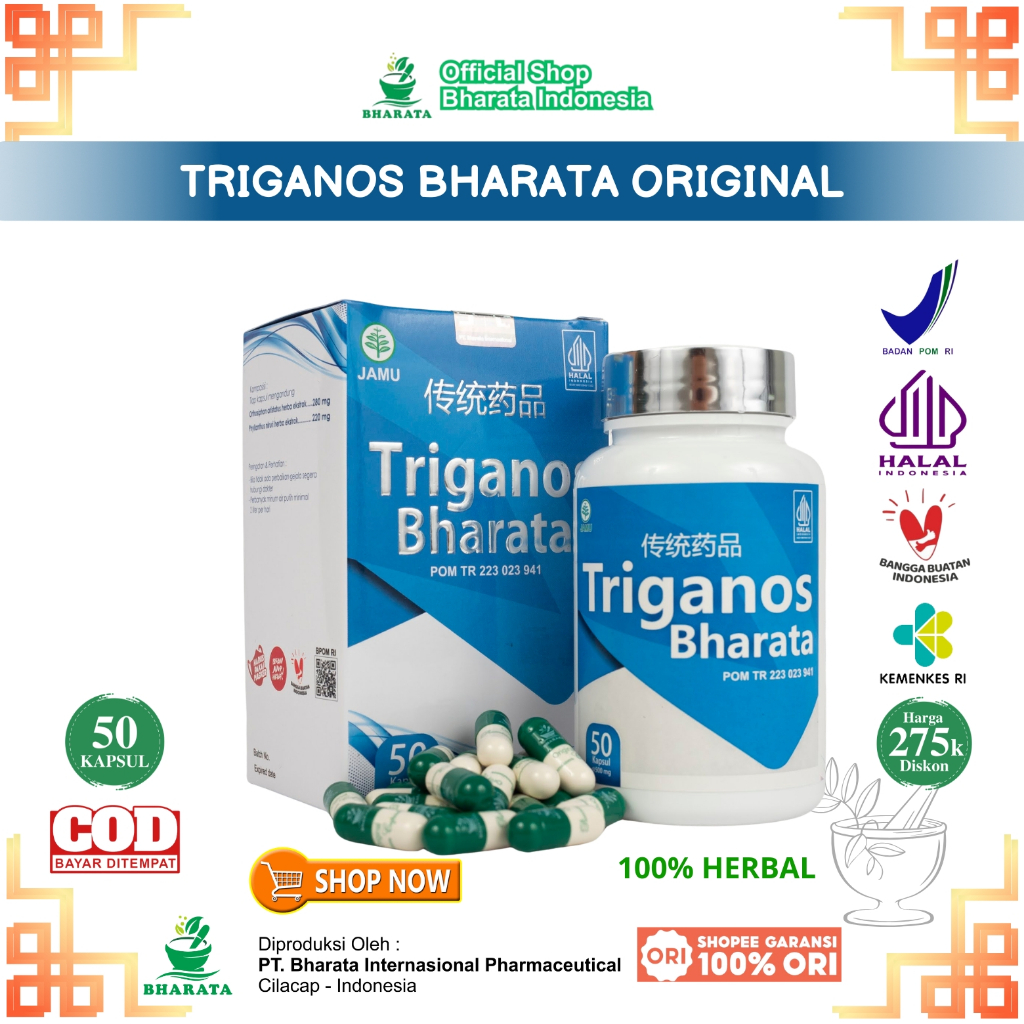 TRIGANOS BHARATA Original BPOM