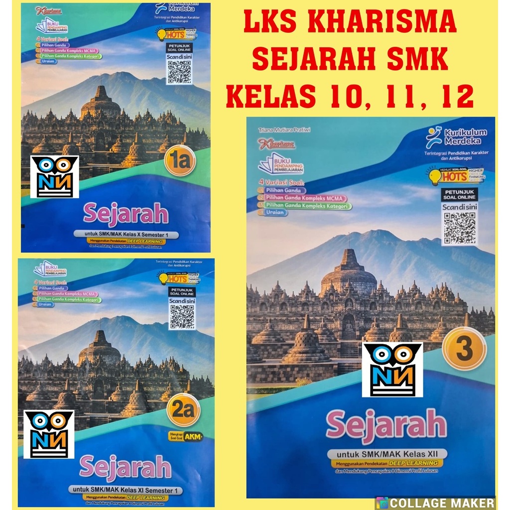 LKS KHARISMA SEJARAH SMK Kelas 10A, 11A & 12 - (Kurikulum Merdeka)