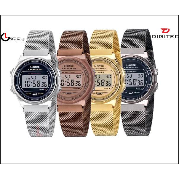 DIGITEC MDG-6065R Jam Tangan Wanita Digital Rantai Pasir Digitec 6065 MDG6065 DG6065