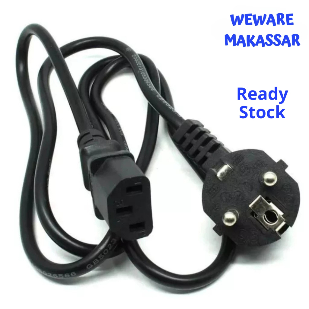 Kabel Power AC 250V CPU Komputer / Rice Cooker / Panci Listrik - WEWARE Makassar