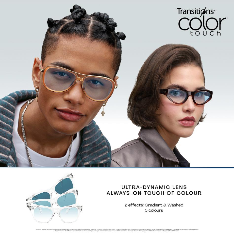 Lensa Essilor Transitions Color Touch Crizal Sapphire Single Vision Gosok