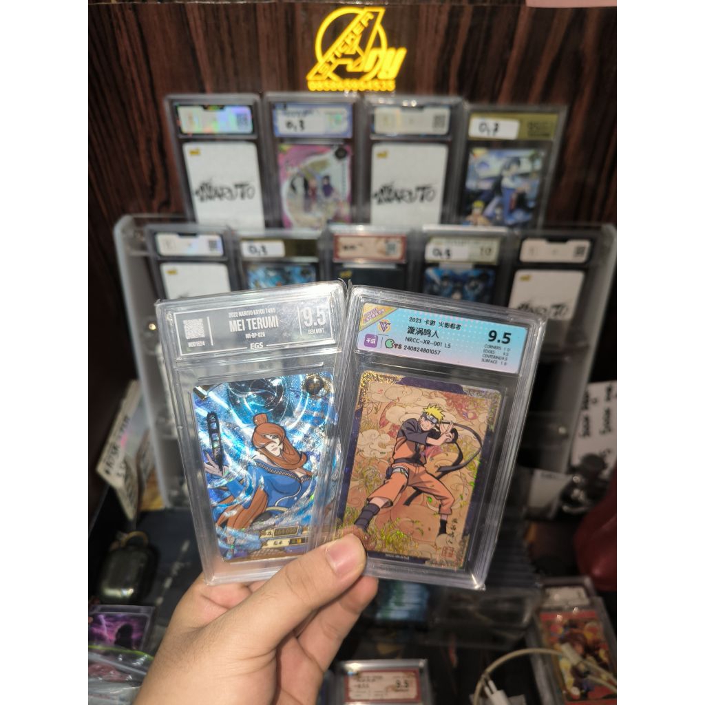 SLAB BP MEI TERUMI & XR NARUTO FROM NARUTO KAYOU GRADING EGS 9,5 DAN CCG EVENT 9,5
