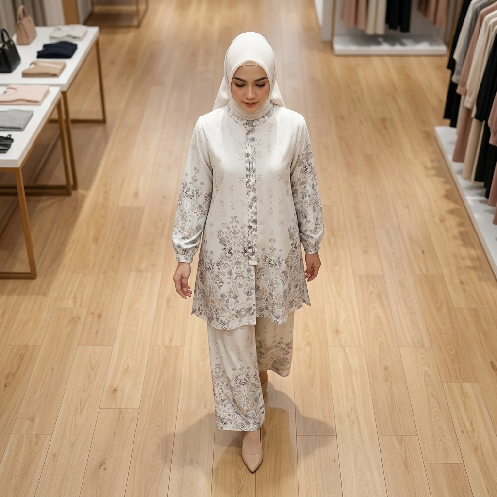 Tampil Modis dengan Nadia One Set Tunik Kulot Fashion Muslimah