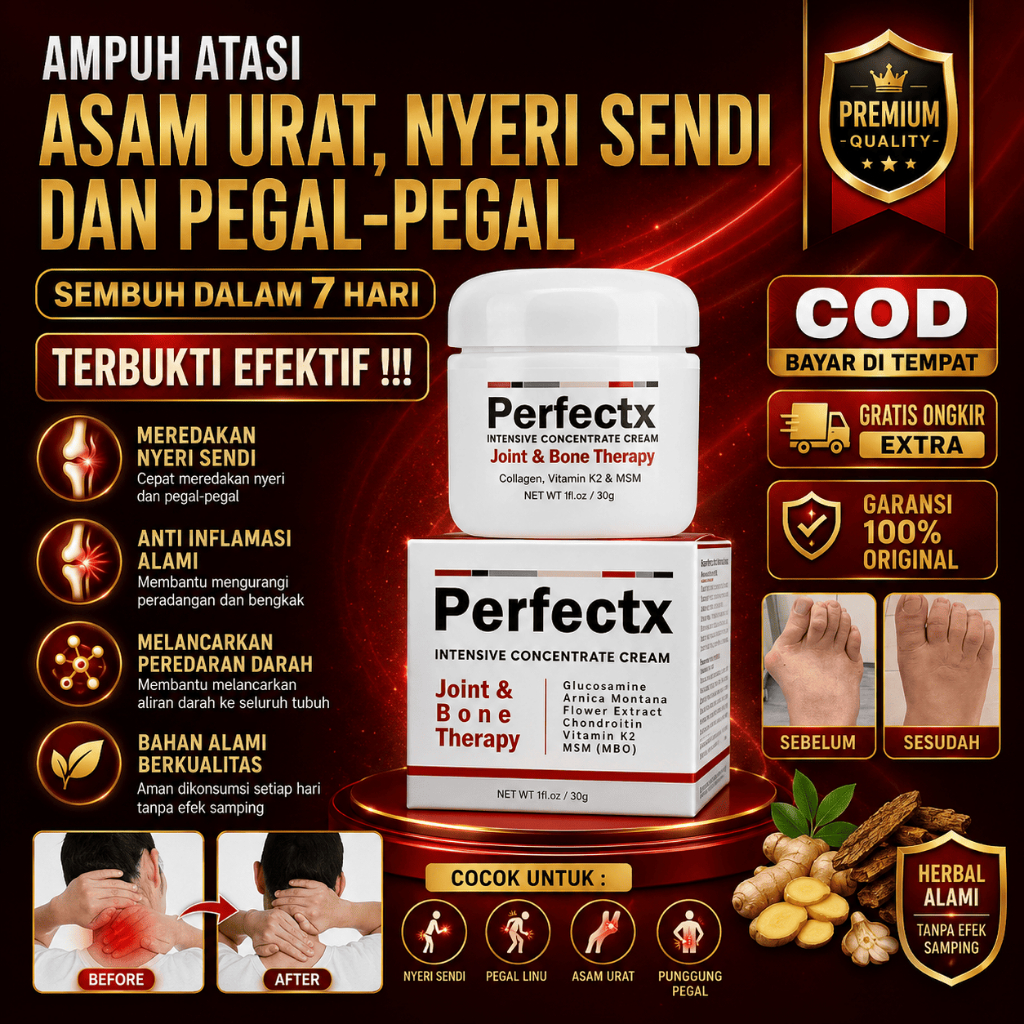 PERFECTX Cream Joint Bone Therapy Intensive Concentrate Krim Pengobatan Asam Urat Terapi Sendi Pered
