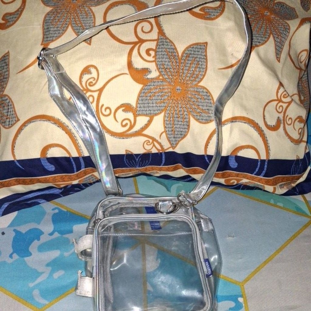 TAS SELEMPANG TRANSPARAN - TAS PVC - TAS KONSER KPOP