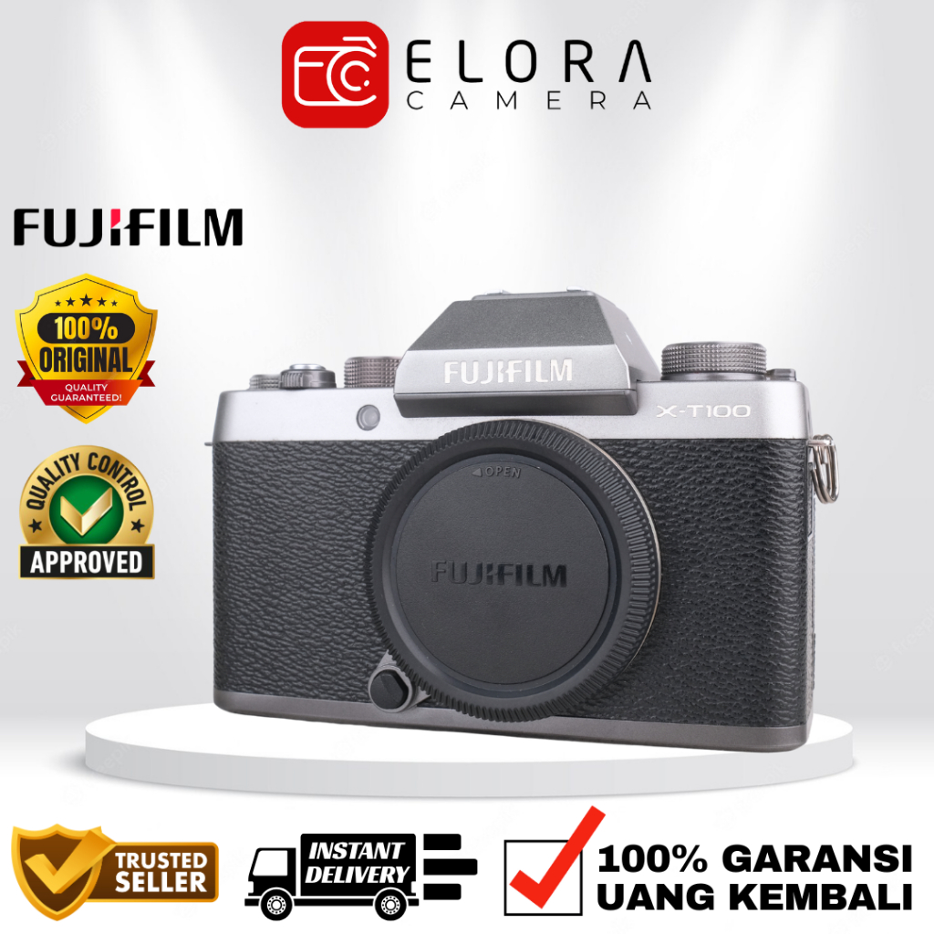 Fujifilm X-T100 Kit 15-45mm / Kamera Mirrorless Fujifilm XT100 X T100 XT-100 Kit 15-45 mm